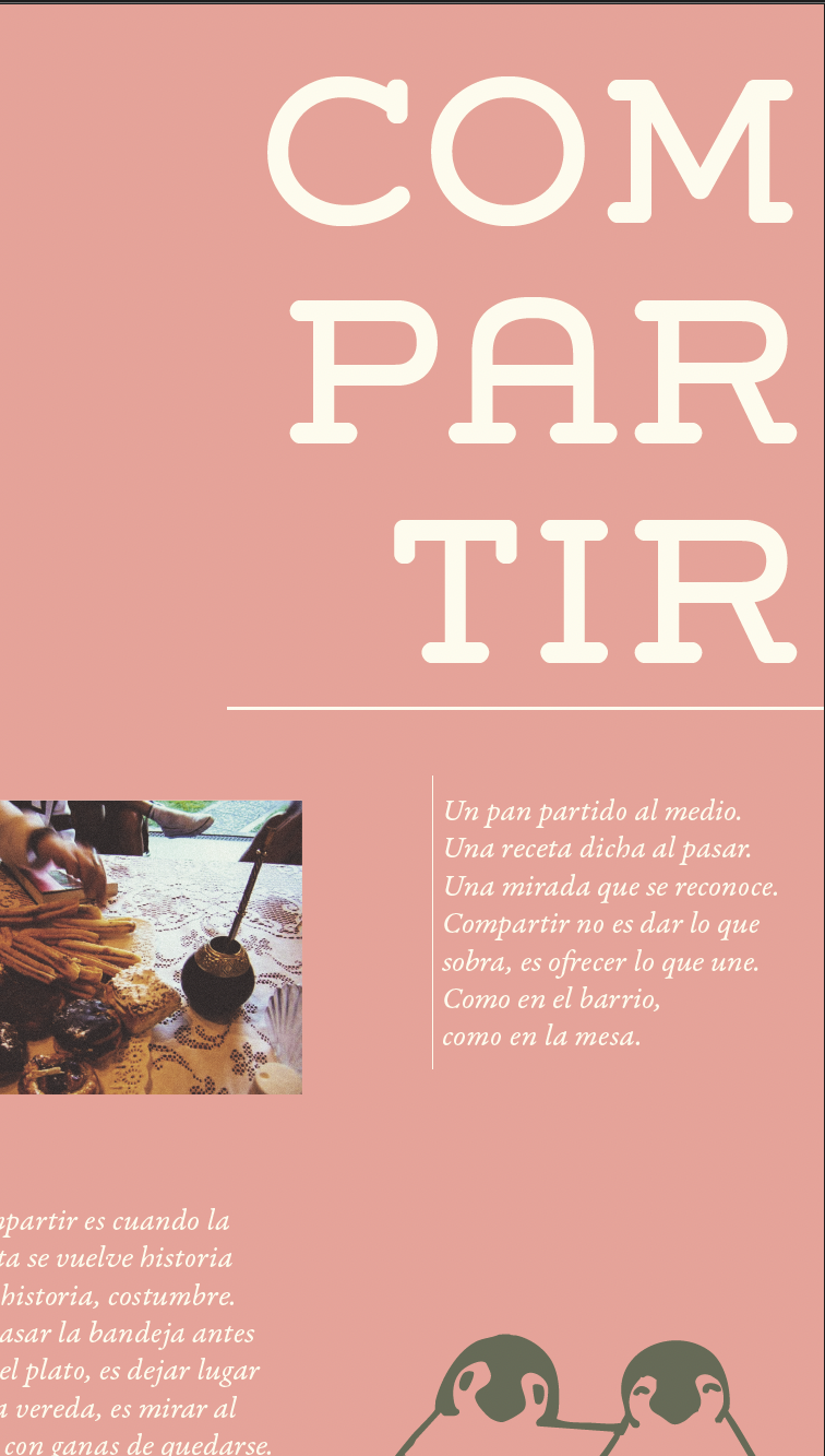 La Pingüino · sección Compartir