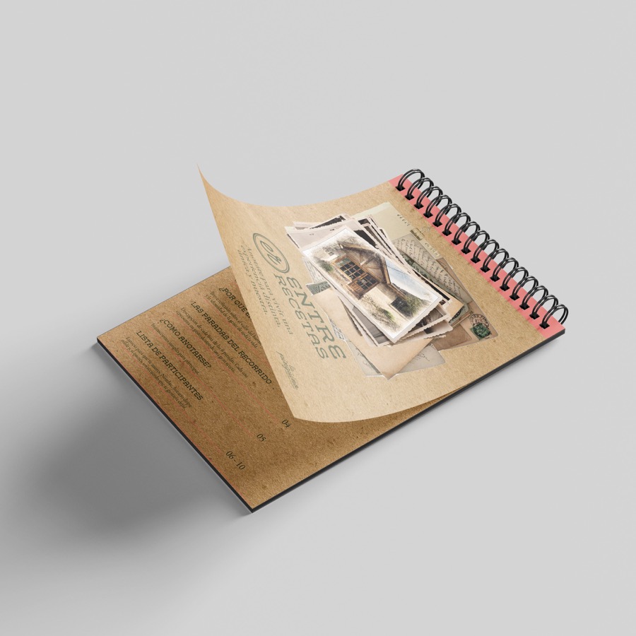 La Pingüino · cuaderno Entre recetas, índice