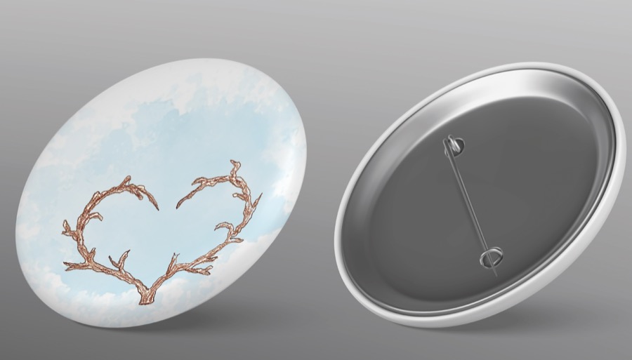 Perdidos en Tokio · pin coleccionable, corazón de ramas